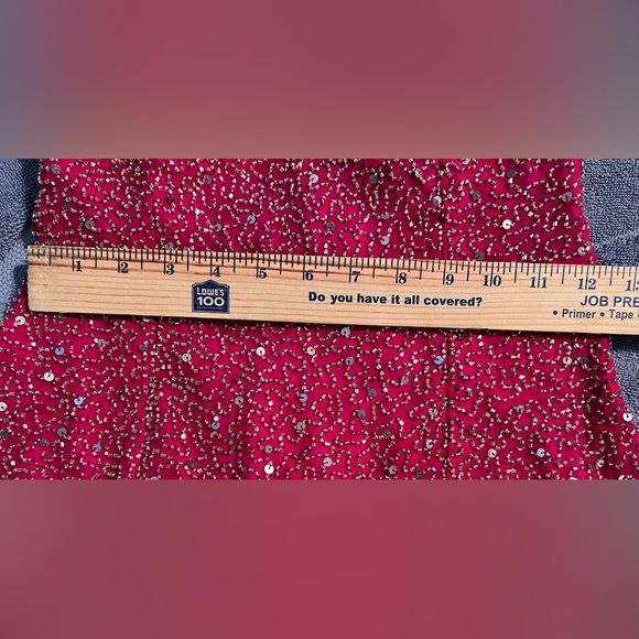 NWOT: Stunning Scala Fuchsia Sequined Long Backless Gown! Size Medium. 💖 - Picture 14 of 16
